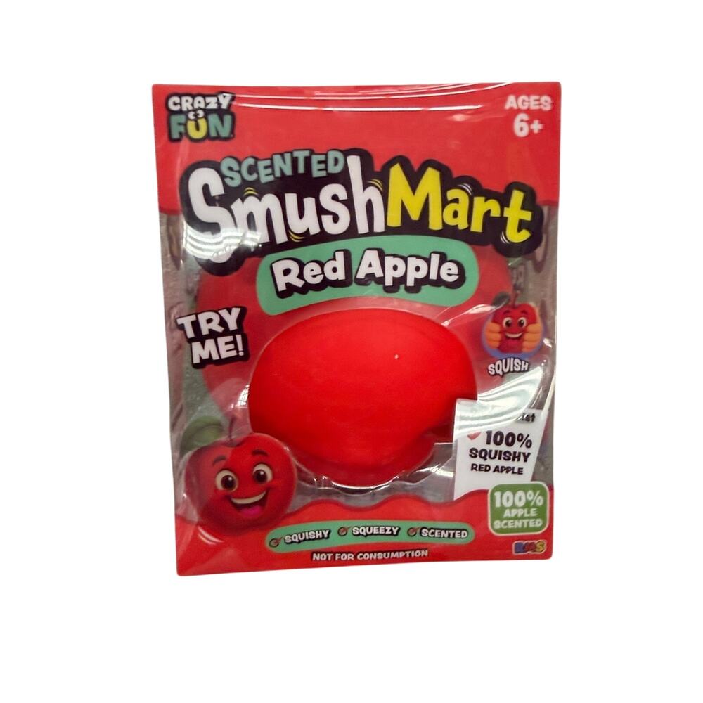 NWT Viral Red Apple SquishMart Fidget Squishy